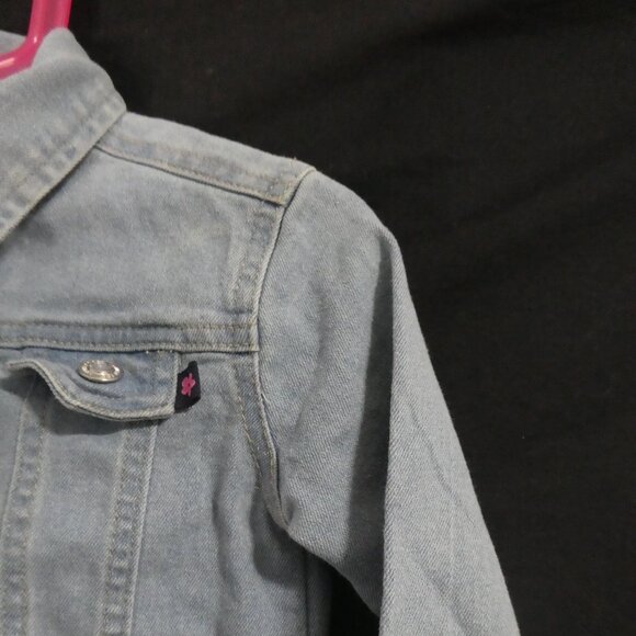 LIMITED TOO | 3T | Light Blue Snap Button Denim Jacket | *2 buttons don't close - Picture 5 of 16